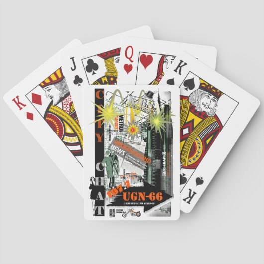 City Chat-spelkaarten Pokerkaarten (Achterkant)