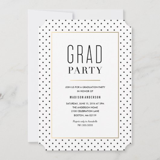 City Chic Graduation Invitation (Devant)