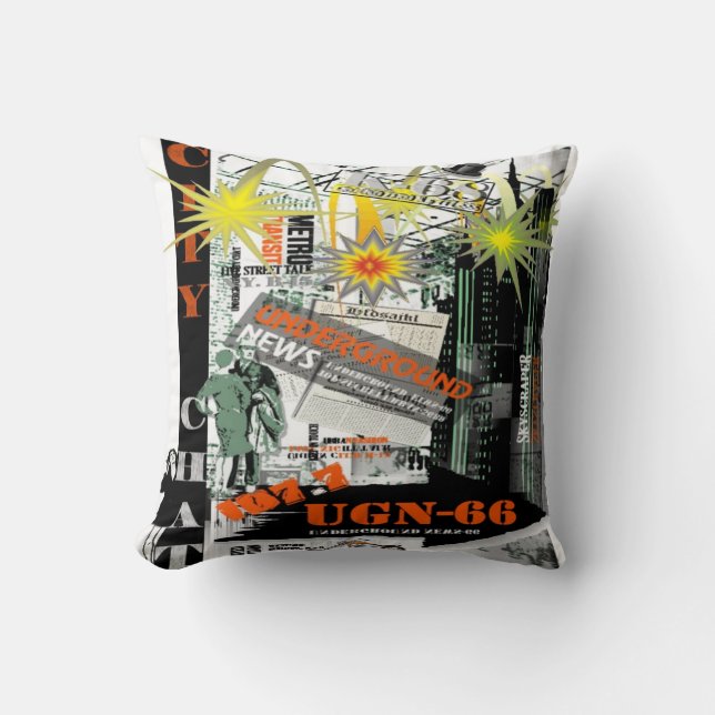 City Conversation Américain MoJo Coussin (Recto)