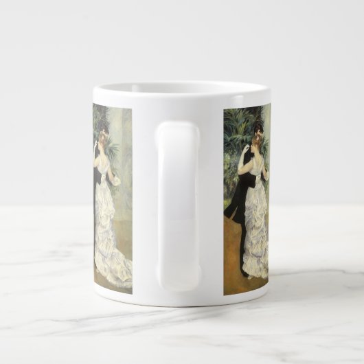 City Dance by Pierre Renoir, Fine Art Extra Grote Mok (Achterkant)