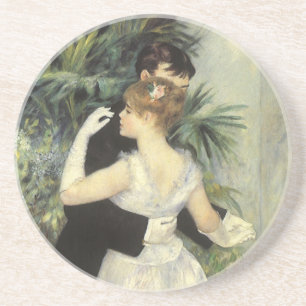 City Dance by Pierre Renoir, Fine Art Zandsteen Onderzetter