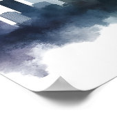 City drawing watercolor art poster (Hoek)