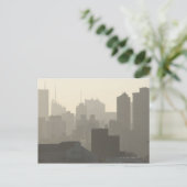 City Fog Briefkaart (Staand voorkant)