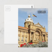 City Hall in Birmingham, Engeland Briefkaart (Voorkant / Achterkant)
