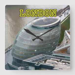 City Hall London England Vierkante Klok