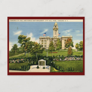 City Hall, Yonkers, NY  Briefkaart