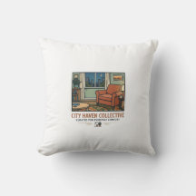 City Haven Collective - Coussin de Décoration pour