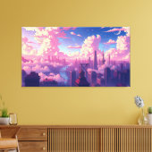 City in the Sky Canvas Afdruk (Insitu (Woonkamer))