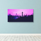 City Life - NYC Canvas Afdruk (Insitu (Houten vloer))