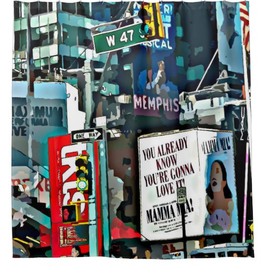 City Life NYC Douche rideau (Devant)