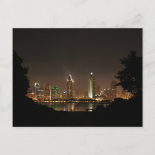 City Lights Nights in San Diego Briefkaart