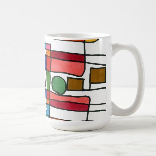 "City Map" Résumé Conception Mug (Droite)