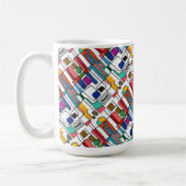 "City Map" Tiled Abstract Design Mug (Gauche)