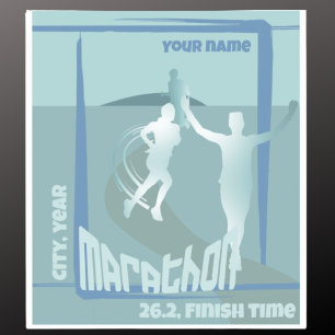 City Marathon run lopers club tijd sticker