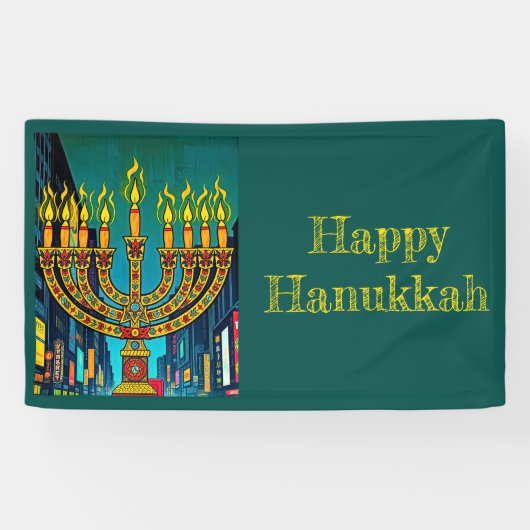 City Menorah Banner (Horizontaal)