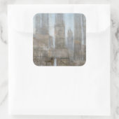 City Midst I Vierkante Sticker (Tas)