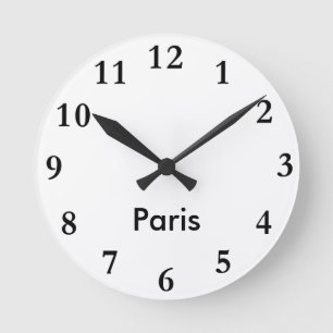 City Name Clock Ronde Klok