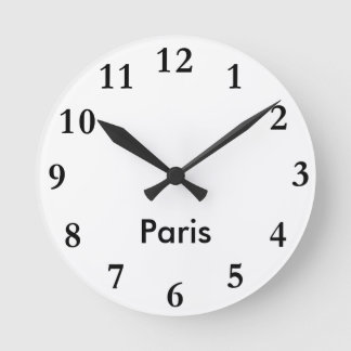 City Name Clock Ronde Klok