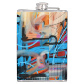 "City Night Lights"-fles Heupfles (Achterkant)