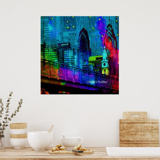 City Night Poster (Keuken)