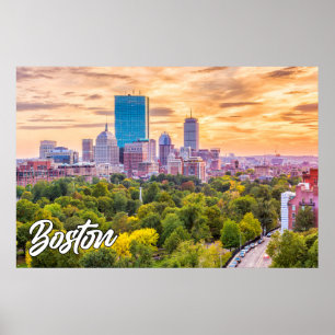 City of Boston, Massachusetts, Verenigde Staten Poster