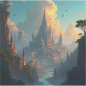 City Of Echoes - Square Vinyl Sticker (Voorkant)