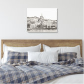 City of Geneva Canvas Afdruk (Insitu (Slaapkamer))