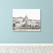 City of Geneva Canvas Afdruk (Insitu (Houten vloer))