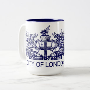 City of London, , Coat of Arms, Engeland Tweekleurige Koffiemok