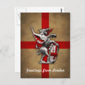 City of London Dragon Briefkaart (Voorkant / Achterkant)