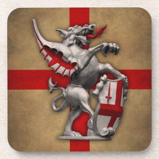 City of London Dragon Cork Dessous de verre (Devant)