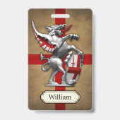 City of London Dragon Personalized Badge (Back)