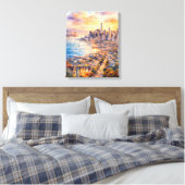 City of San Francisco Canvas Afdruk (Insitu (Slaapkamer))