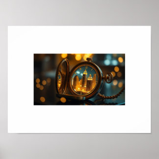 City of Time – Urban Dreams gevangen in een Pocket Poster