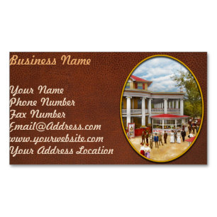 City - OH - Het Chester Park Clubhuis 1909 Magnetisch Visitekaartje