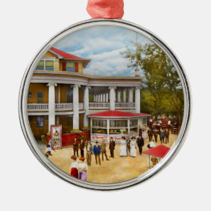 City - OH - Het Chester Park Clubhuis 1909 Metalen Ornament