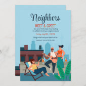 City Rooftop Party Kaart (Voorkant / Achterkant)