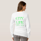 City Rowhome Tshirt met lange mouwen (Achterkant volledig)