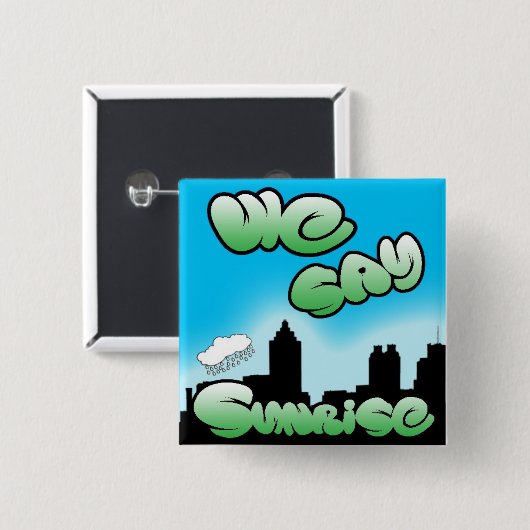 City Scape Button (Voorkant /achterkant)