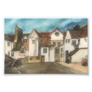 City Scape Edinburgh Close Print van John Gilholly Foto Afdruk