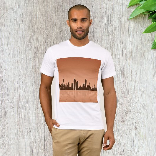 City Skyline À Dawn Mens T-Shirt