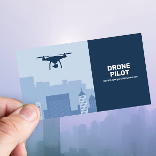 City Skyline - Drone Pilot Visitekaartje