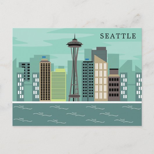 City Skyline | Seattle, Washington Briefkaart (Voorkant)
