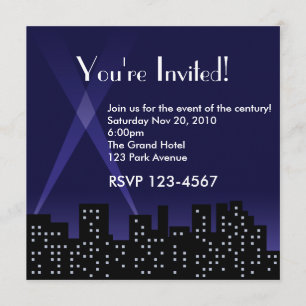 City Skyline Uitnodiging