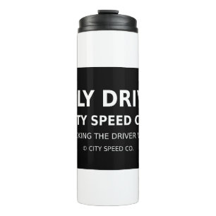 City Speed Co. – De chauffeur in je ontgrendeld Thermosbeker