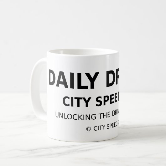 City Speed Co. Mug – Unlocking the Driver Within (Devant gauche)