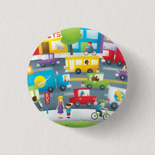 City Street Ronde Button 3,2 Cm