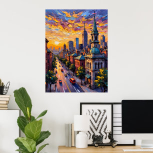 City Sunset Poster
