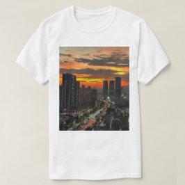 City Sunset Skyline T-shirt
