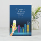 City Toast Party Invitation (Debout devant)